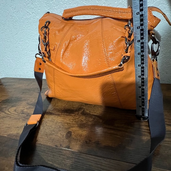 HOBO Orange Leather Hobo Bag - Picture 7 of 16